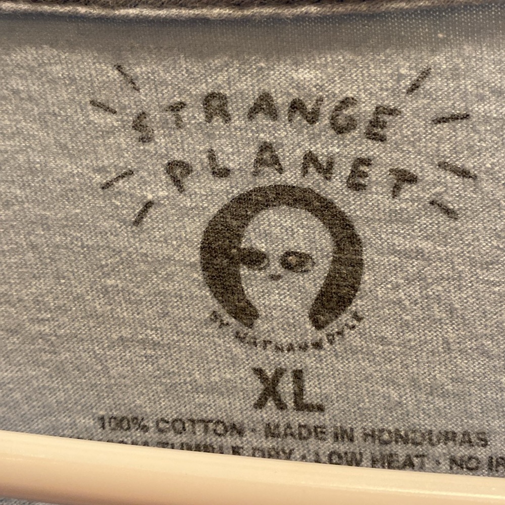 Strange planet sky, blue short sleeve T-shirt, size XL - Picture 3 of 5